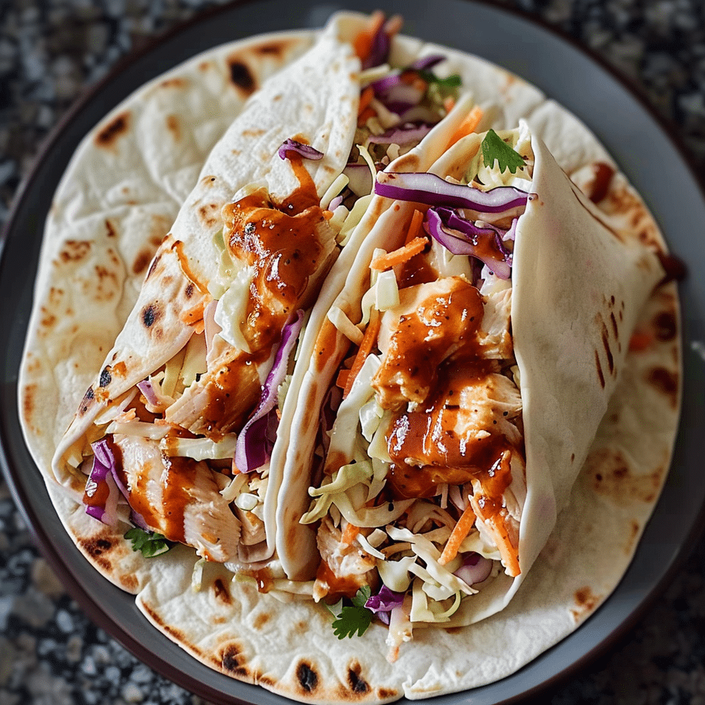 BBQ Chicken Coleslaw Wraps: A Delicious Recipe