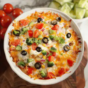 Veggie Pizza Dip