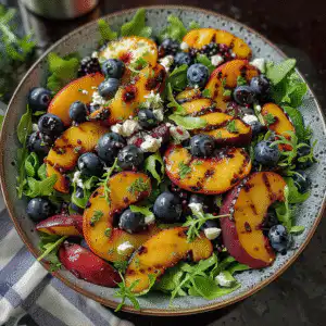 Grilled Peach Blueberry Salad – A Refreshing Delight