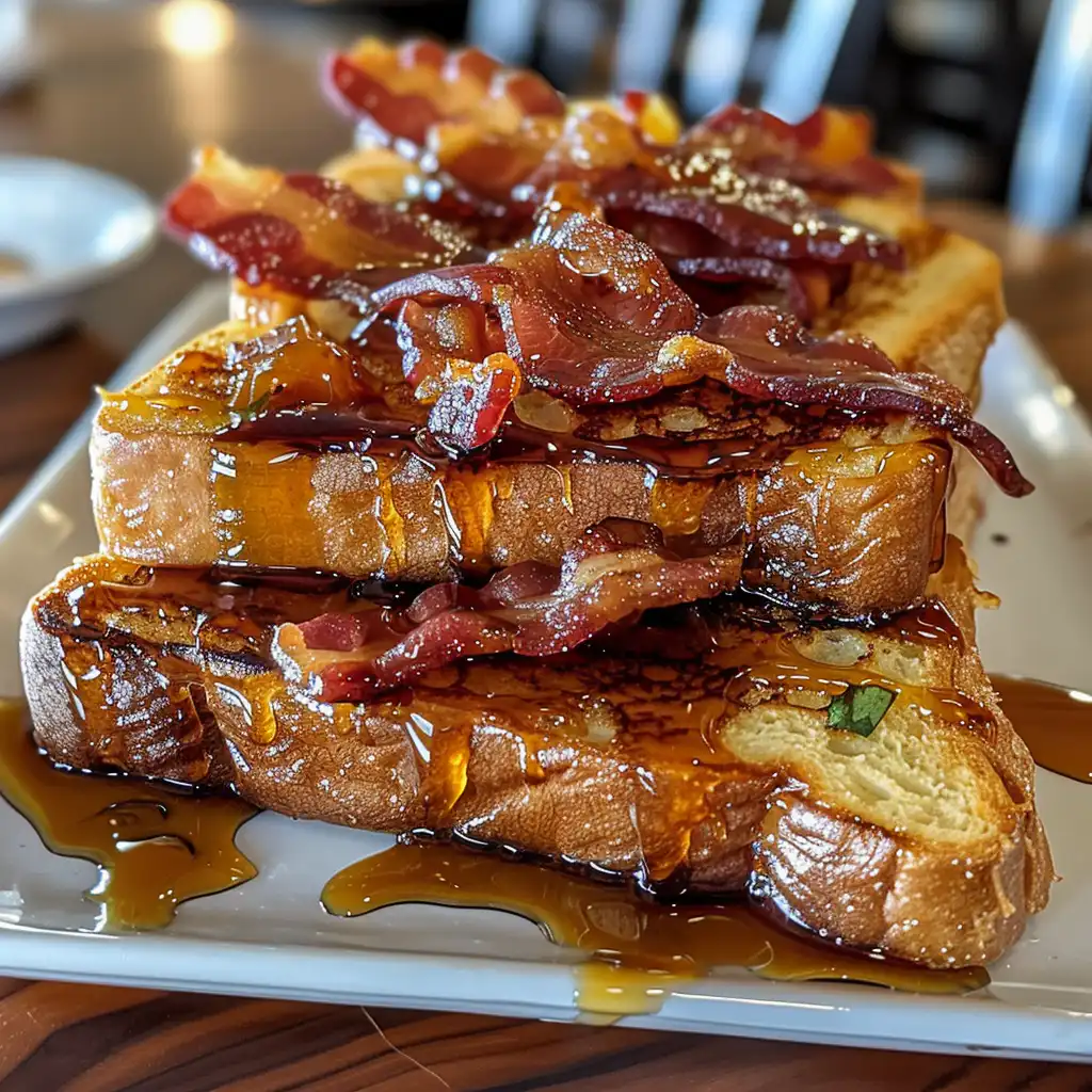 Bourbon Maple Bacon Toast: A Flavorful Delight