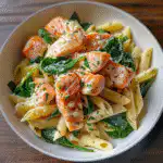 Spinach Salmon Pasta: A Delightful Creamy Dish