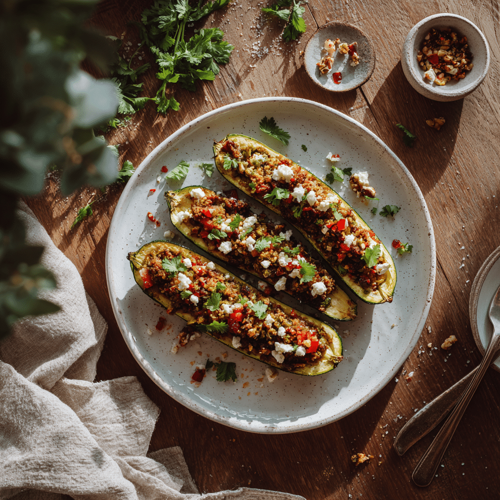 Mediterranean Stuffed Zucchini: A Flavorful Dish 6 Mediterranean Stuffed Zucchini: A Flavorful Dish