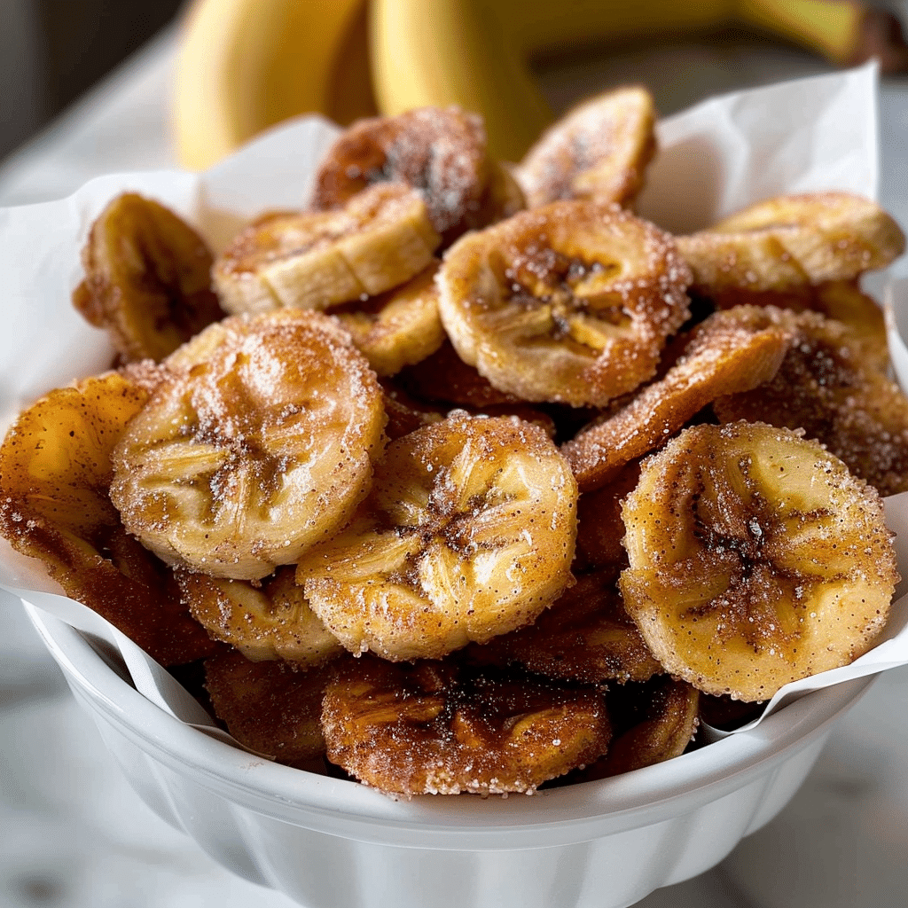 Cinnamon Sugar Air Fryer Banana Chips: Easy & Delicious Snack