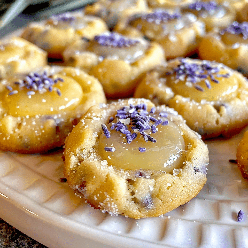 Lemon Lavender Thumbprint Cookies