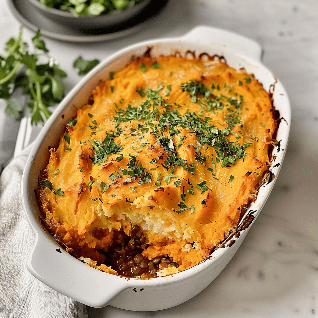 Sweet Potato and Lentil Shepherd’s Pie