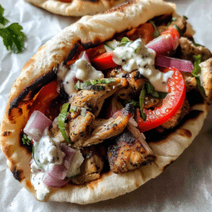 Mediterranean Chicken Gyros: A Flavorful Delight
