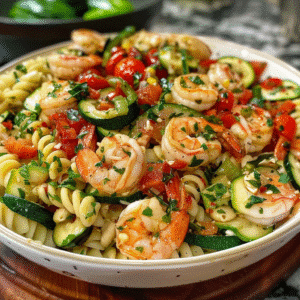 Zucchini Shrimp Pasta Salad: A Fresh Delight