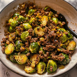 Ground Beef with Brussels Sprouts: A Deliciously Easy Dish