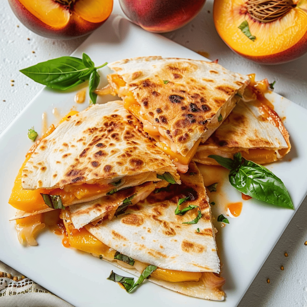 Peach Quesadillas
