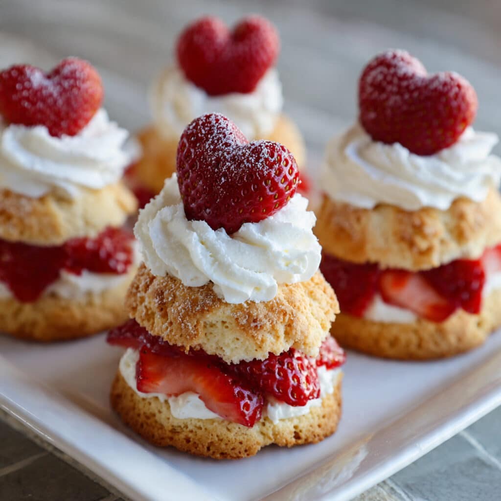 Valentine Mini Strawberry Shortcakes 7 Valentine Mini Strawberry Shortcakes