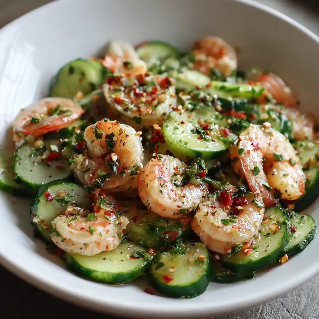 Cucumber Shrimp Salad