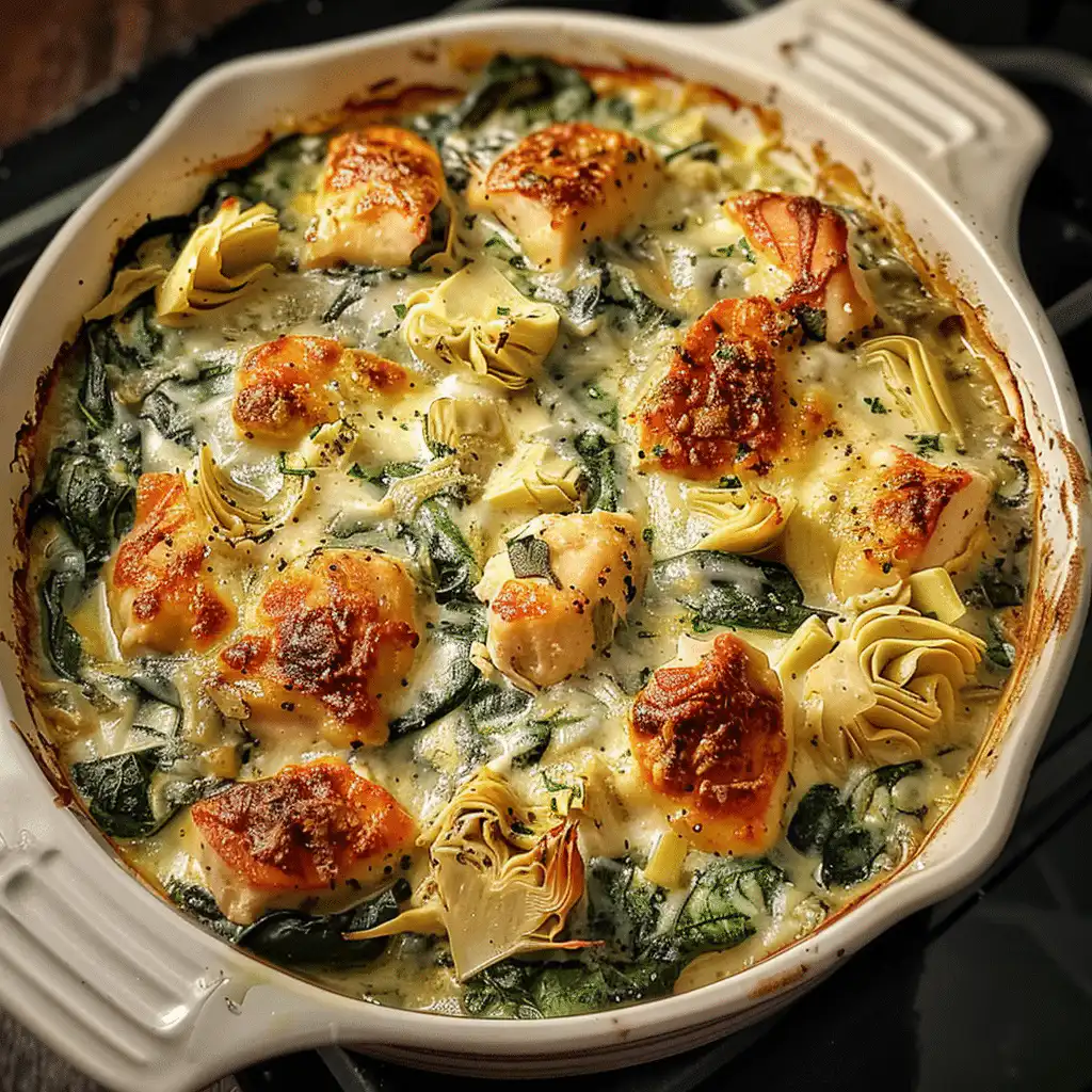 Spinach and Artichoke Chicken Casserole