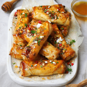 Chili Honey Feta Rolls