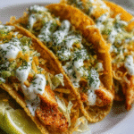 Dill Pickle Ranch Smash Chicken Tacos