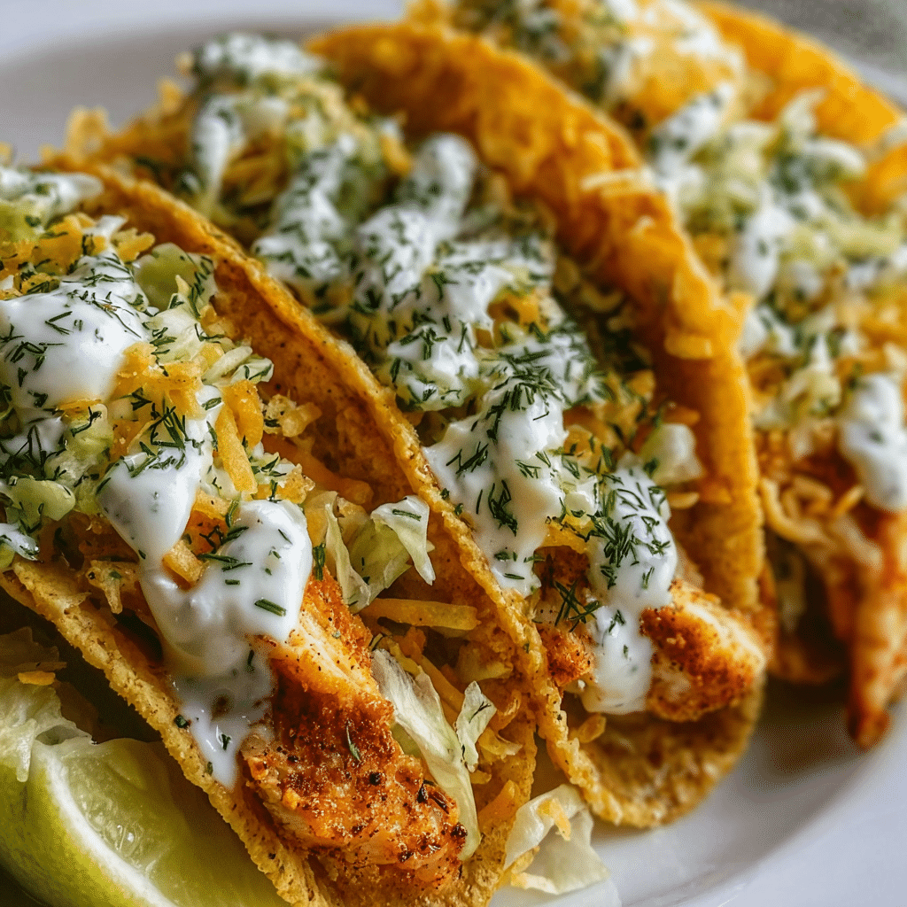 Dill Pickle Ranch Smash Chicken Tacos