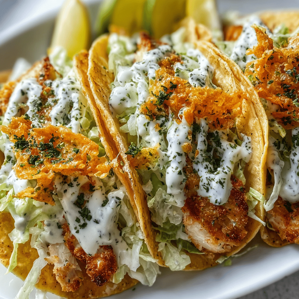 Dill Pickle Ranch Smash Chicken Tacos