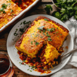 BBQ Chicken Cornbread Casserole