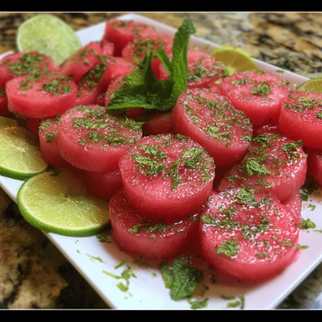 Watermelon Tequila Twirl Bites