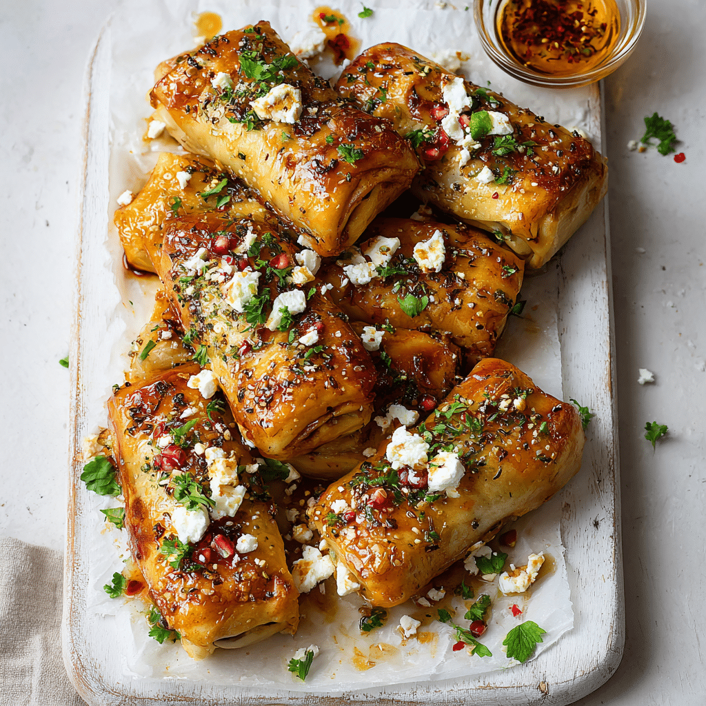 Chili Honey Feta Rolls 8 Chili Honey Feta Rolls