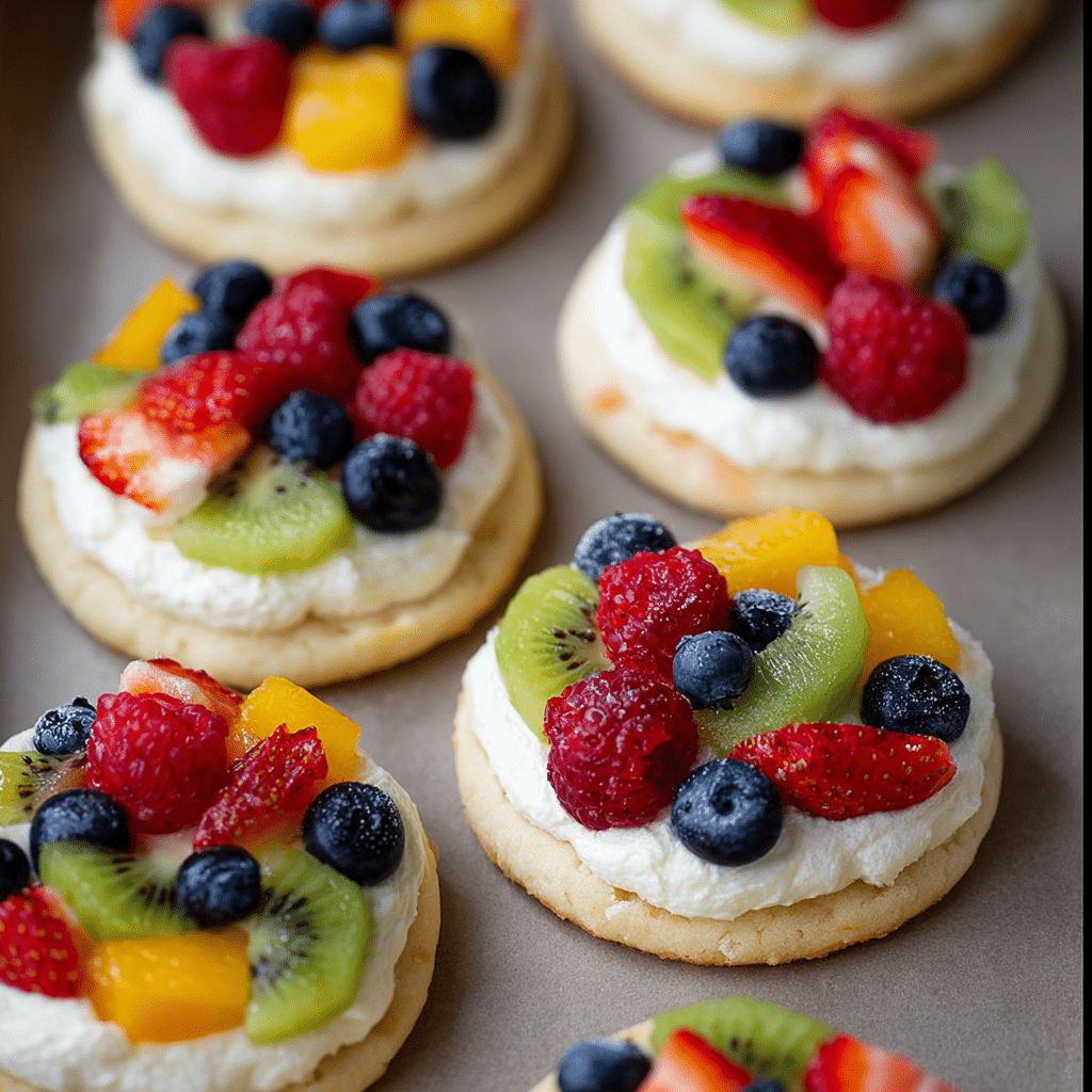 Sugar Cookie Fruit Pizzas