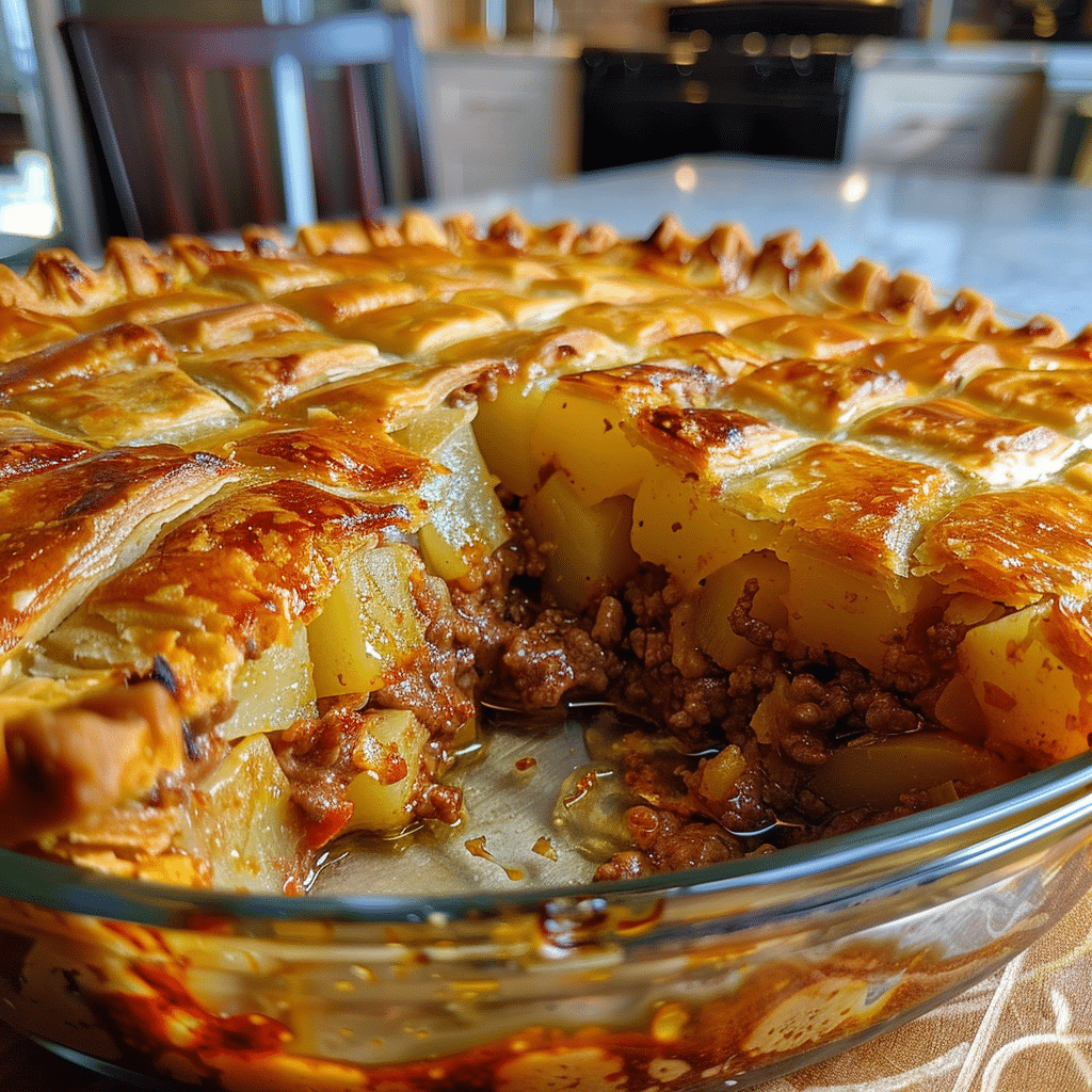 Ground Beef Potato Pie