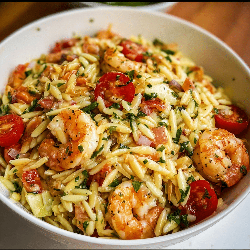 Shrimp Orzo Pasta Salad