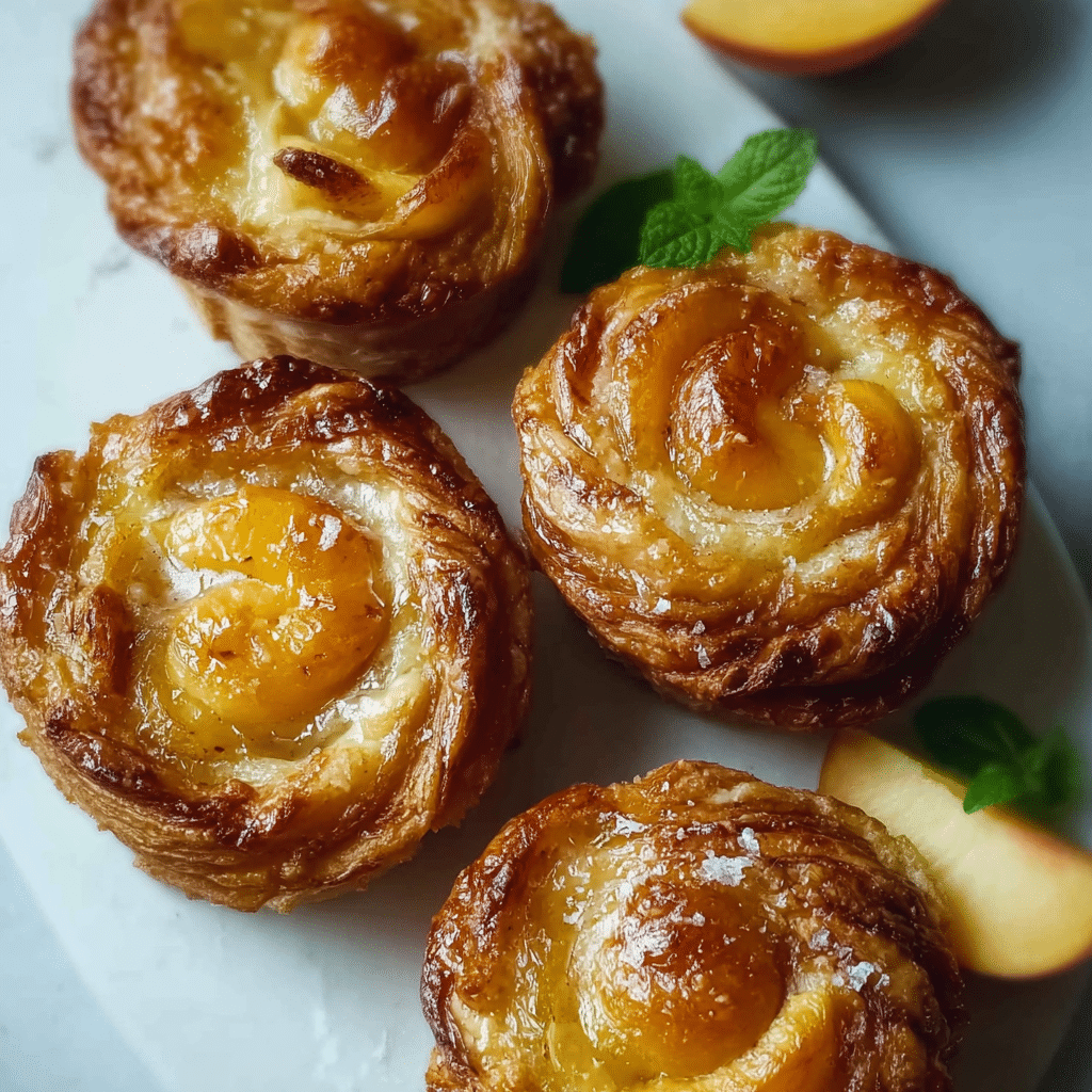 Peach Pie Cruffins