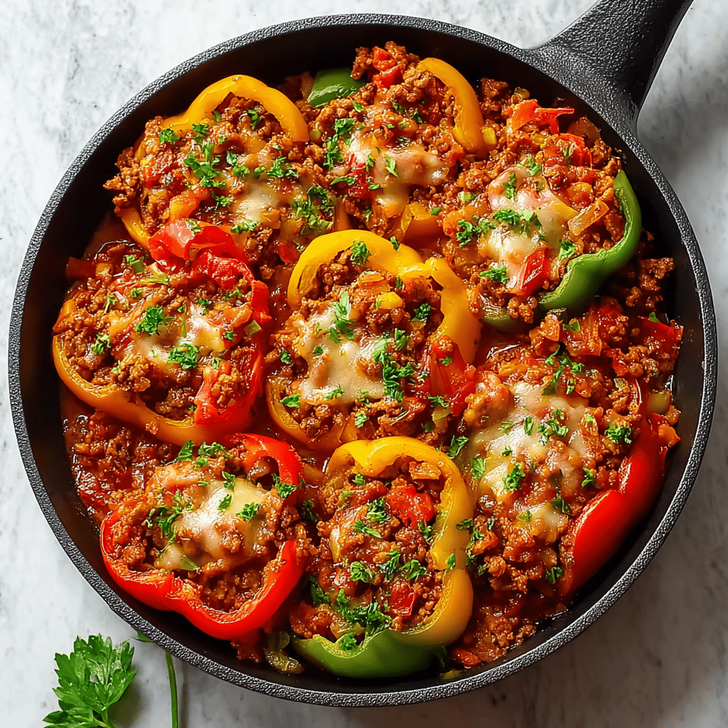 Unstuffed Pepper Skillet