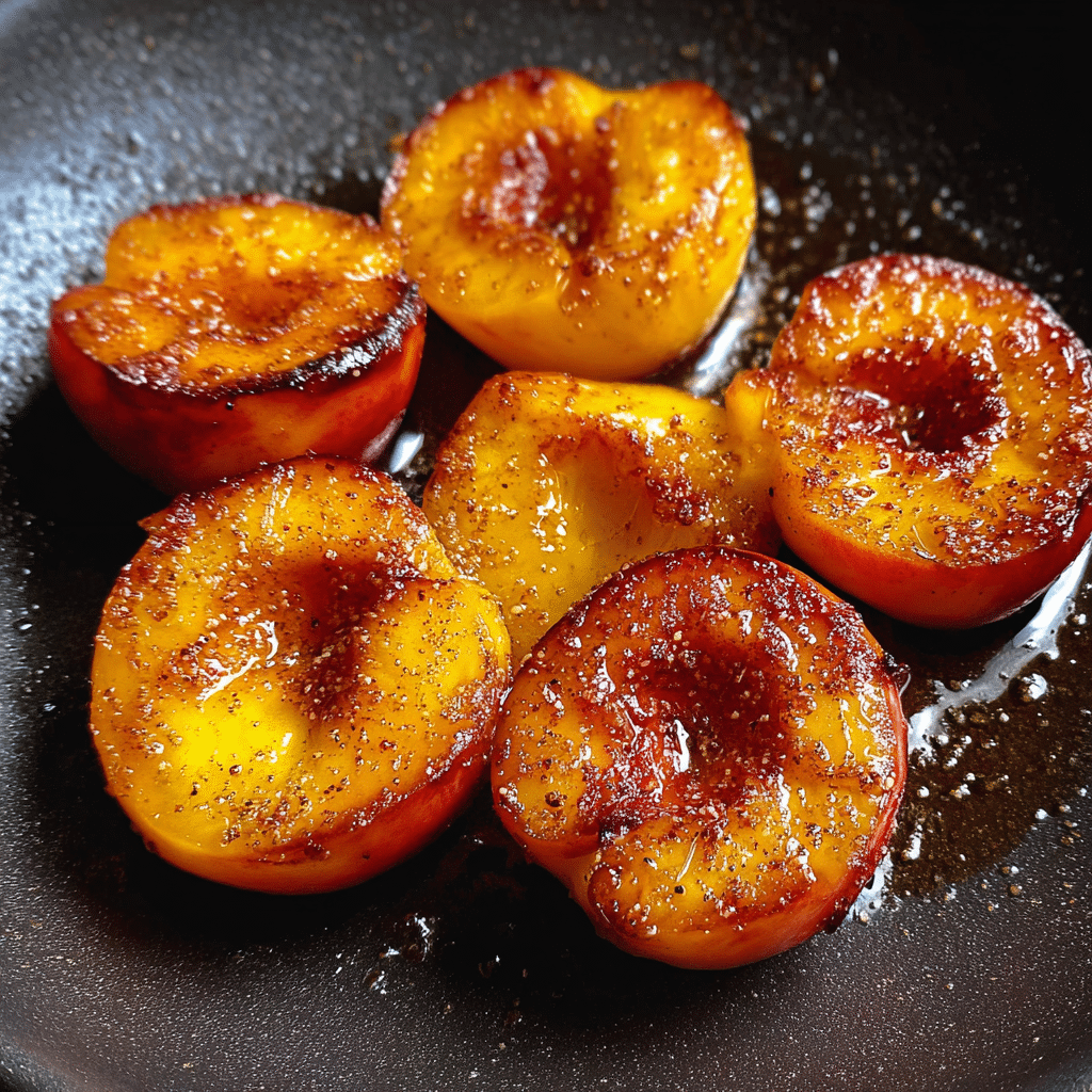 Pan Fried Peaches 