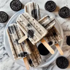 Oreo popsicles