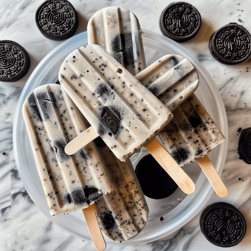 Oreo popsicles 