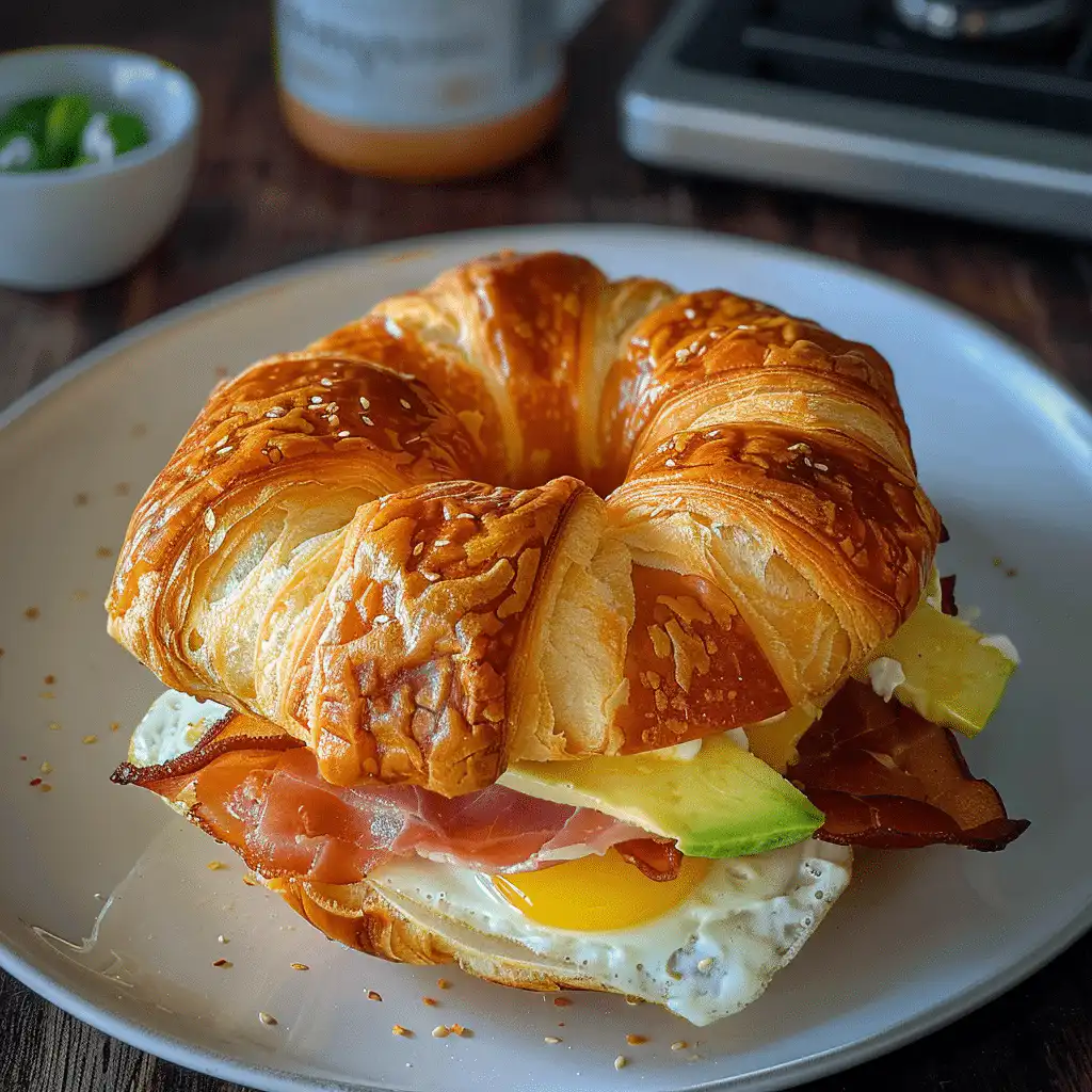 Breakfast Croissant Sandwich