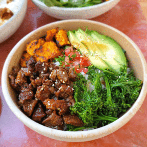 Hot Honey Beef Bowls