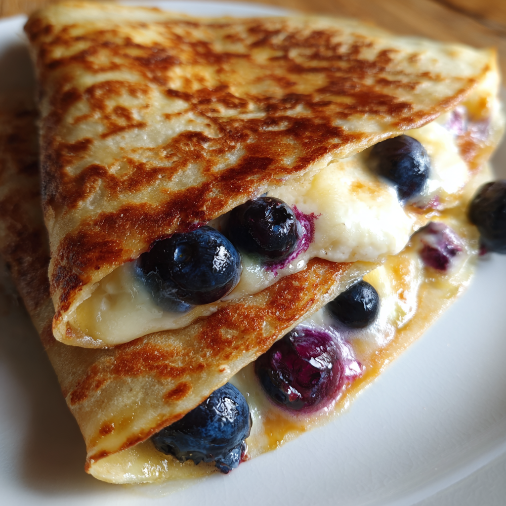 Blueberry Breakfast Quesadilla