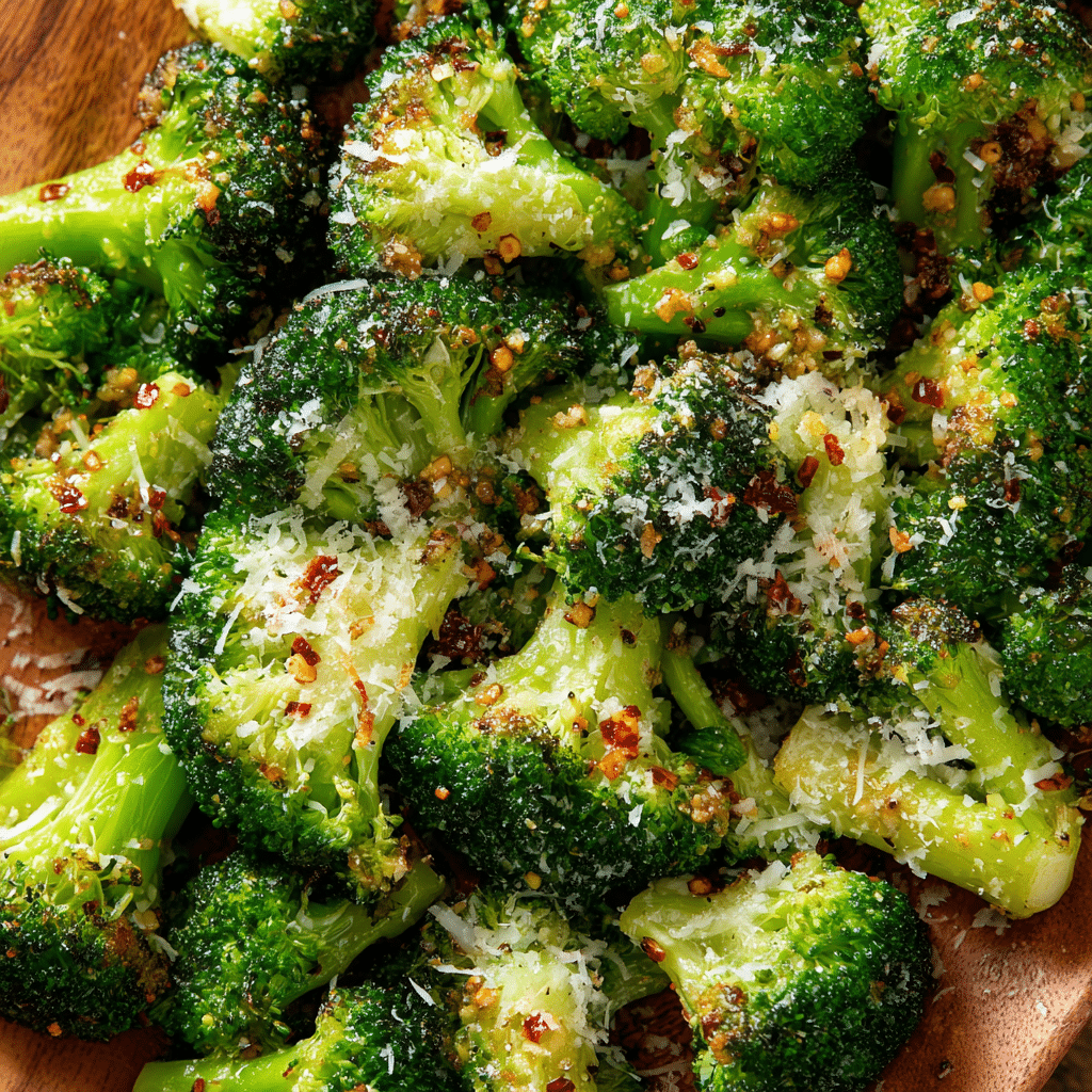 Roasted Parmesan Broccoli