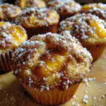 Peach Cobbler Muffins