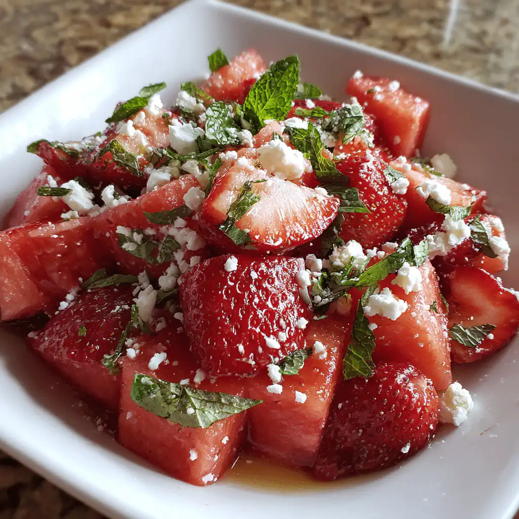 Strawberry Watermelon Salad