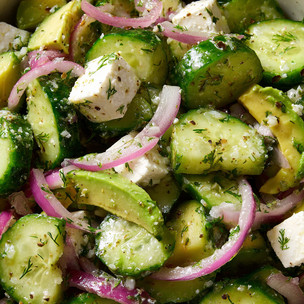 Cucumber Feta Salad: A Refreshing Delight 6 Cucumber feta salad