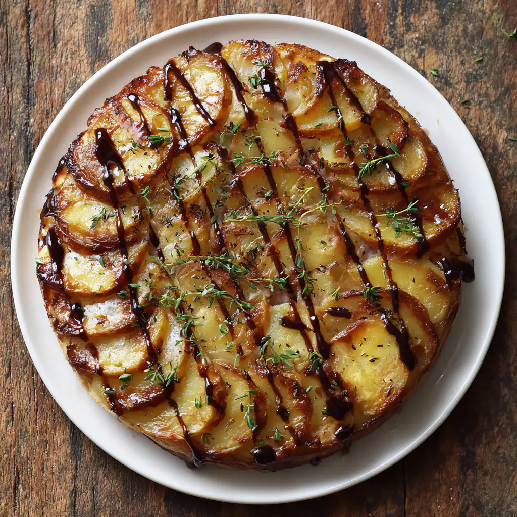 Balsamic Thyme Potato Torte