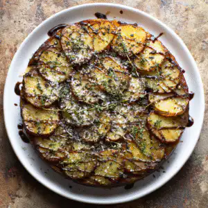 Balsamic Thyme Potato Torte