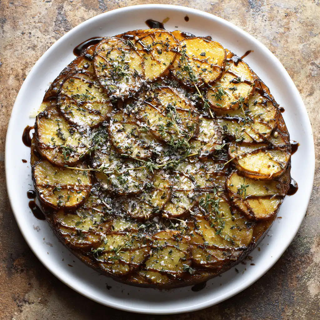 Balsamic Thyme Potato Torte