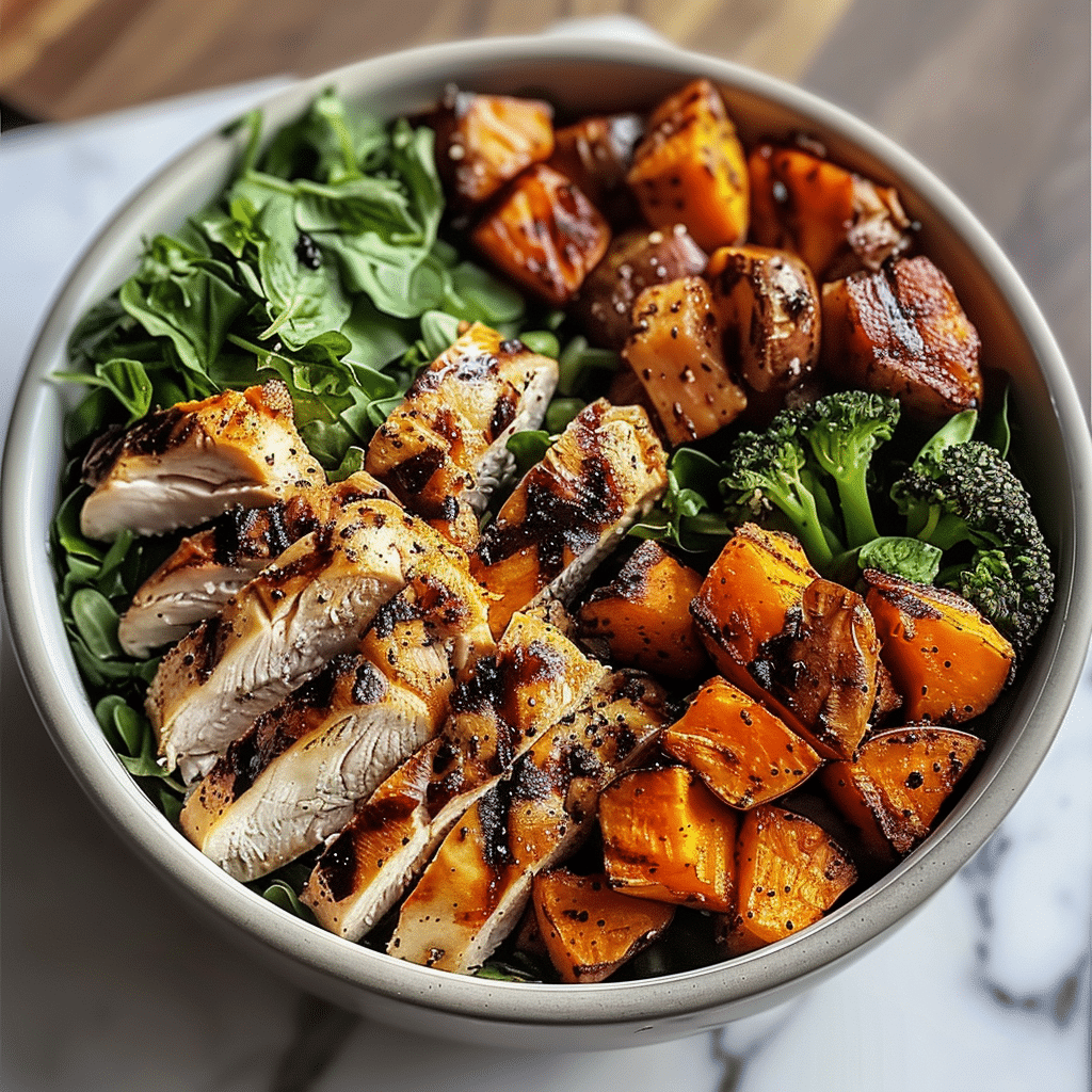 Grilled Chicken Sweet Potato Bowl Recipe