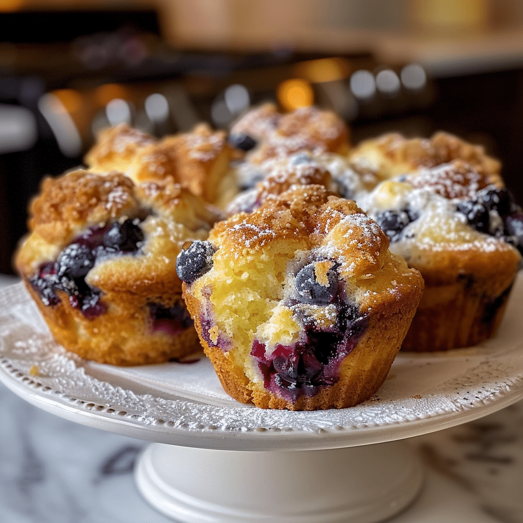 Blueberry Crescent Cream Cheese Muffins
