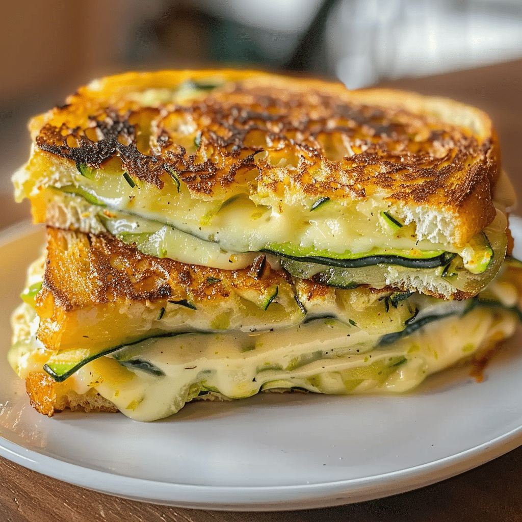 Garlic Butter Zucchini Grilled Cheese: A Savory Delight