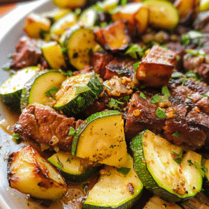 Garlic Butter Steak and Zucchini Recipe for Amazing Flavor