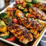 Balsamic Glazed Chicken and Veggies Sheet Pan Meal 6 Balsamic Glazed Chicken and Veggies Sheet Pan Meal