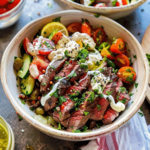 Mediterranean Steak Bowl Recipe for Easy Dinners 7 Mediterranean Steak Bowl Recipe for Easy Dinners