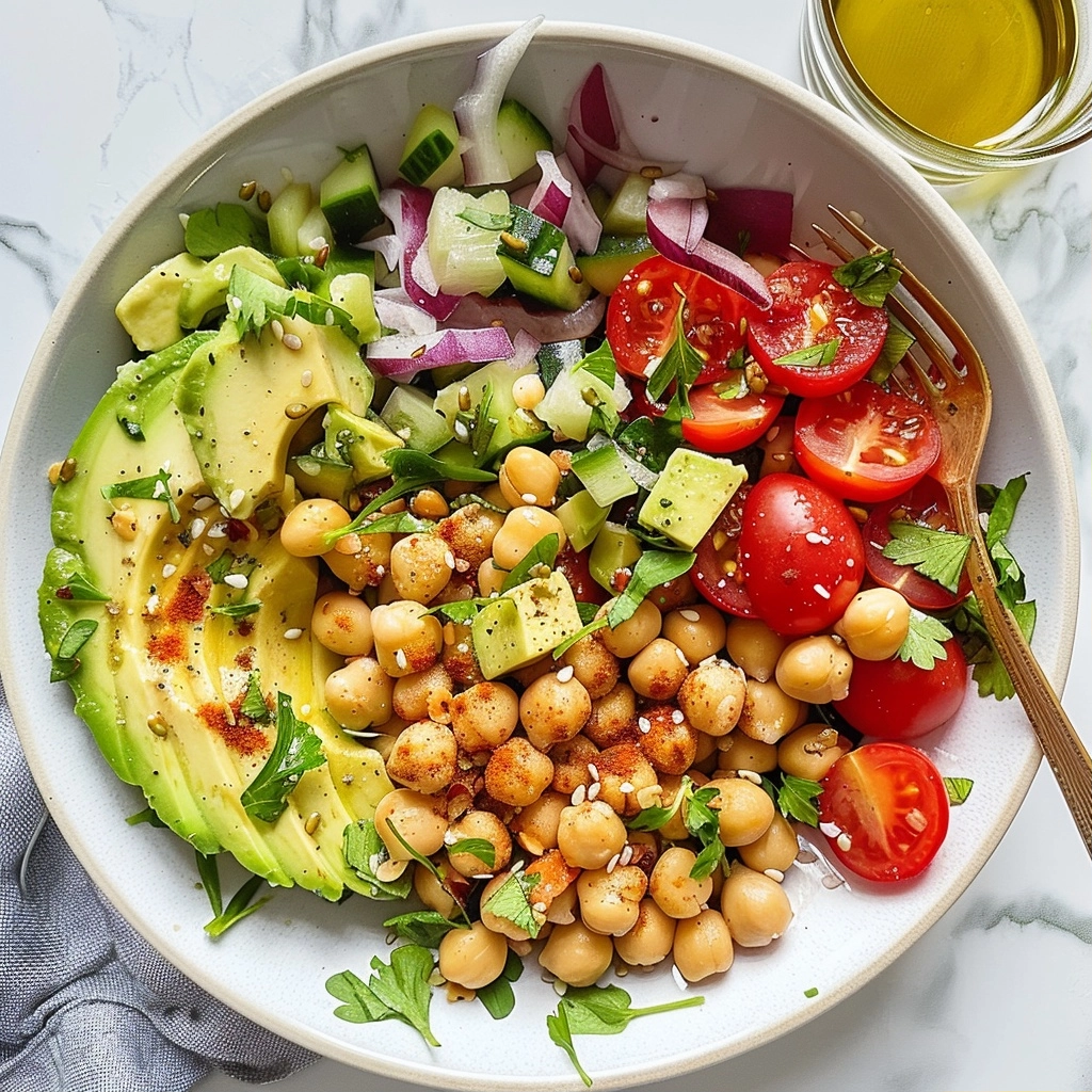 Healthy Chickpea Avocado Salad Recipe for Quick Meals 5 image 1783717052288