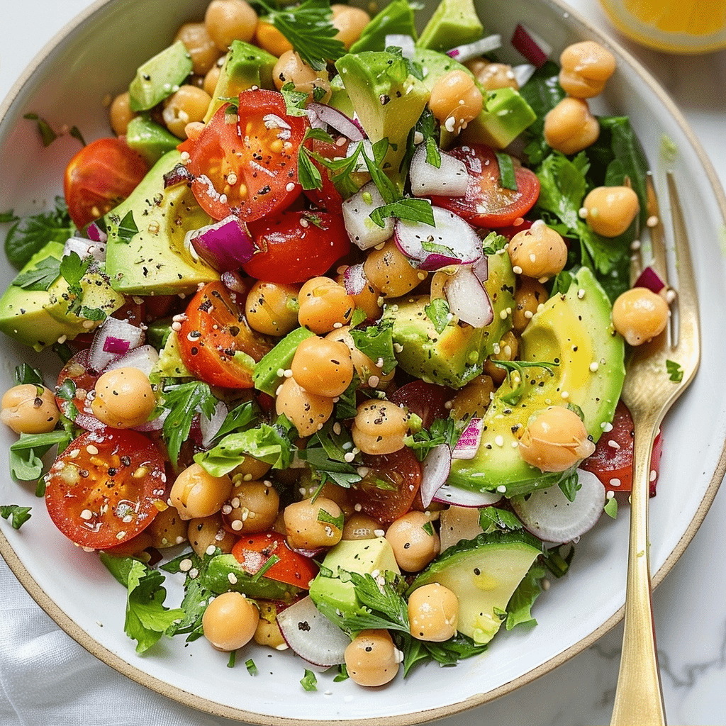 Healthy Chickpea Avocado Salad Recipe for Quick Meals