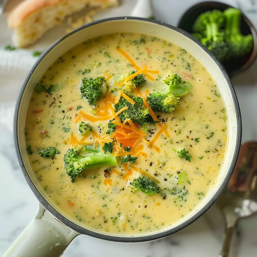 High Protein Broccoli Cheddar Soup Recipe